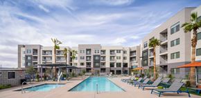 Tempe apartment for rent - our apartments have a large swimming pool with lounge chairs