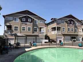 Portland apartment for rent - Chairs and Table on Sundeck near Pool at Westview Heights Apartments, 18301 NW Chemeketa Lane, OR
