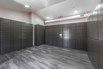 Package locker with 24/7 access to packages