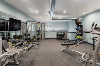 State-of-the-art fitness center with 3 levels