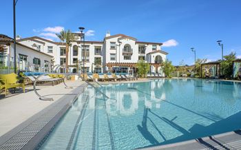 Relaxing resort-style pool with sundeck and spa