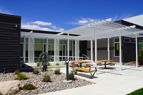 Sparks apartment for rent - Seating Exterior at Parq Crossing Apartments