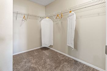 Oversized walk-in closets