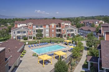 Heated resort-style pool with sundeck