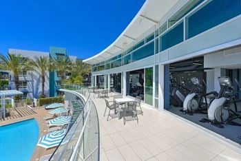 24 Hour indoor/outdoor fitness center