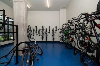 Controlled-access bike storage