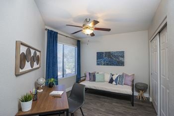 Living room with expansive window