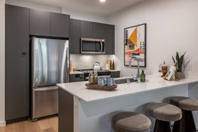 Seattle apartment for rent - Model Kitchen - The Ballard Independent