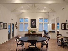 Charlotte apartment for rent - a dining room and living room with a table and chairs