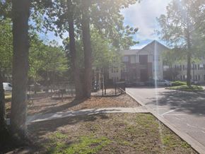 North Charleston apartment for rent - a city street with trees and a building