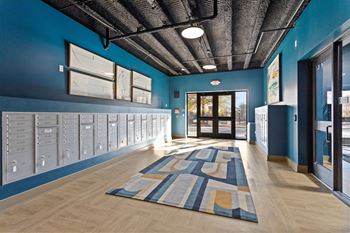 Interior mail room and package room
