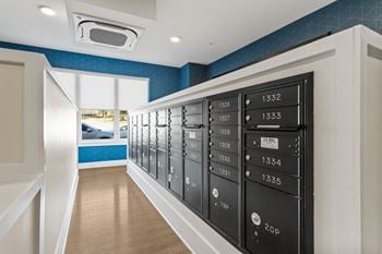Interior mail room and package room