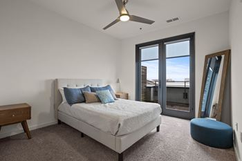 Carpeted bedrooms