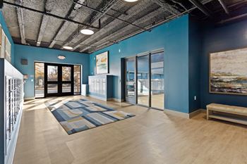 Interior mail room and package room