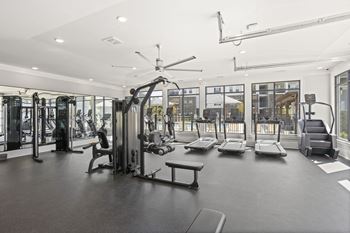 State-of-the-art wellness center with peloton bike
