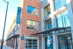 Spartanburg apartment for rent - A building with a sign that says "NORTH SIDE STATION".