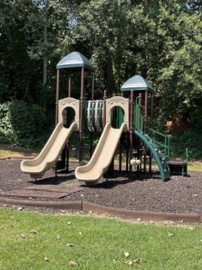 Easley apartment for rent - A playground with two slides and two towers.