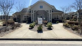Kings Mountain apartment for rent - A building with a sign that says "Office" in front of it.