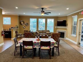 Mocksville apartment for rent - A dining room with a table set for six.