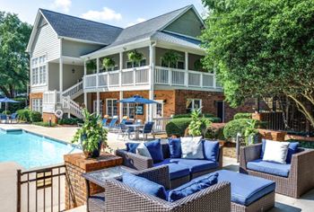 Pool with sundeck