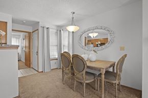 Wichita apartment for rent - A dining room with a table and chairs.
