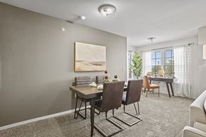 Amarillo apartment for rent - A dining room with a table and chairs.