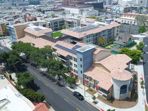Santa Ana apartment for rent - Arial view of Legacy Square Apartments