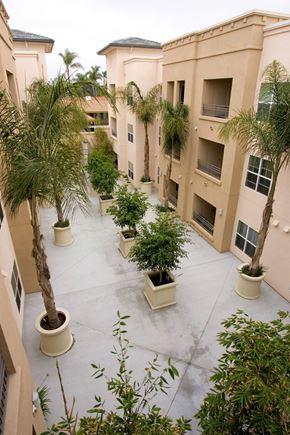 San Diego apartment for rent - Talmadge Senior Village Courtyard