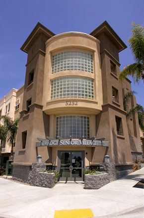San Diego apartment for rent - Talmadge Senior Village Main Entrance