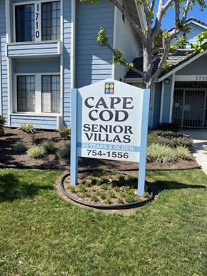 Oceanside apartment for rent - Cape Cod Senior Villas Community Sign