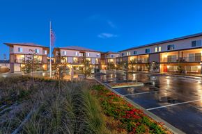 San Diego apartment for rent - Vista Del Puente Front and Parking Lot