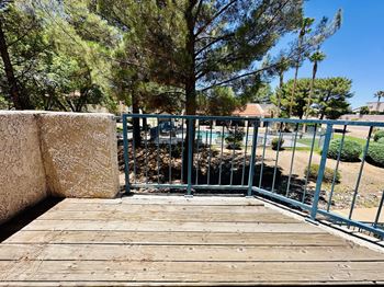 Private wooden deck