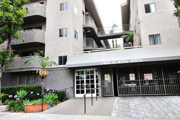 Los Angeles apartment for rent - The image shows a building with the address 1402 N. Alta Vista.