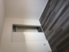Los Angeles apartment for rent - a view of the top of a staircase in a house with wood floors
