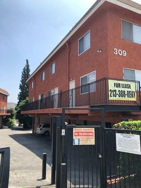 Los Angeles apartment for rent - a building with a for lease sign on it