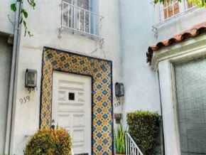 Los Angeles apartment for rent - the front of a house with a door and a tiled window
