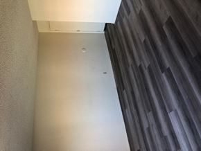 Los Angeles apartment for rent - a hallway with a white wall and a wood floor