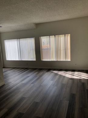 Los Angeles apartment for rent - an empty living room with windows and wooden floors