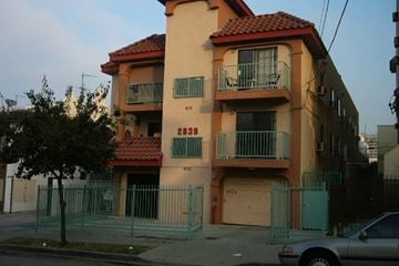 Los Angeles apartment for rent - an apartment building with a car parked in front of it