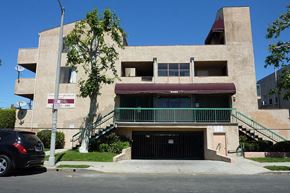 Los Angeles apartment for rent - an apartment building with a car parked in front of it