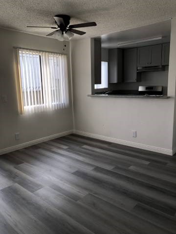 Floor plan for 1 bed, 1 bath, 696 sqft