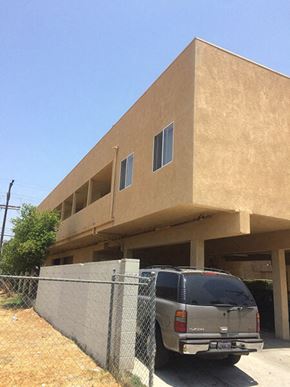 Panorama City apartment for rent - a van parked in front of a building