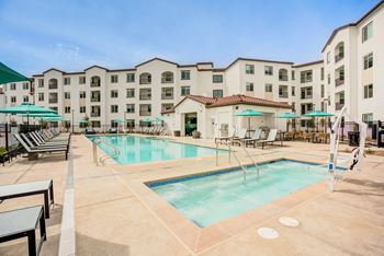 Pool with sundecks