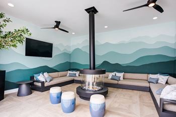Lounge with tv