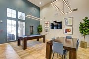 Porter Ranch apartment for rent - Community room with a pool table and a dining table at Sonoma at Porter Ranch, CA, 91326