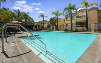 Shimmering swimming pool