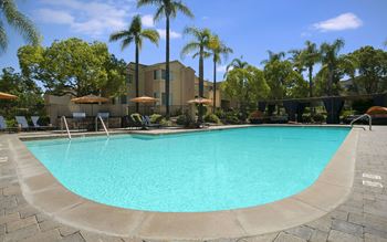 Shimmering swimming pool