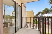 Reseda apartment for rent - a balcony with sliding glass door at Sherway Villa, Reseda, CA