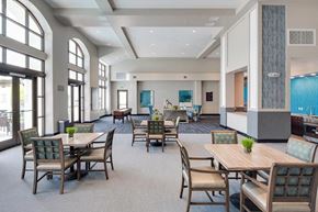 San Ramon apartment for rent - a large community room with tables and chairs and games at Deer Creek Apartments, San Ramon, 94582