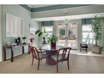 Dining room with table